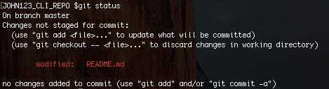 see status after change