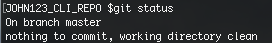 Working Directory Clean